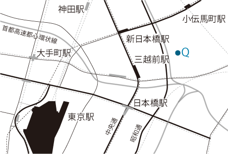 地図：東京のビル一覧