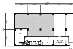 第八長谷ビル 地下1階店舗 平面図