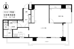 501号室間取り図