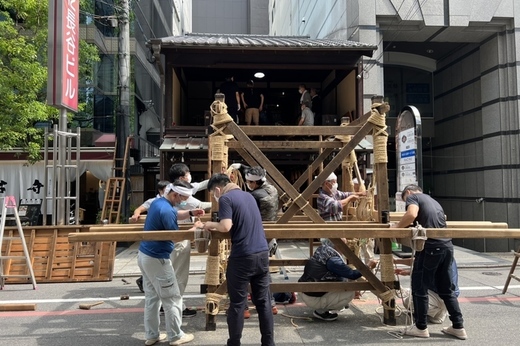 祇園祭｜山建てが始まりました！